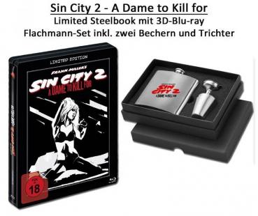 Sin City 2 - 3D - [LE] Steelbook (inkl. Flachmann)